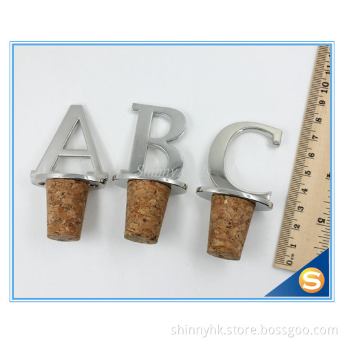 Wholesale Unique B Capital letter Wine Bottle Man Stopper